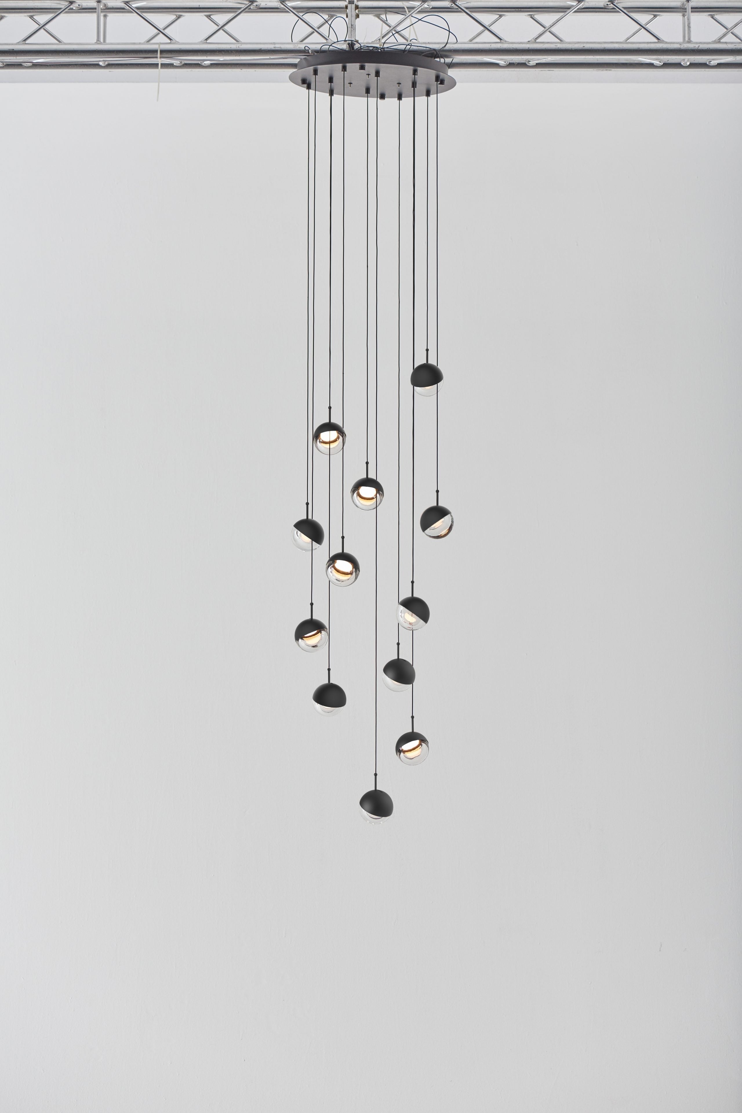 Modern Multi Head Glass Sphere LED Pendant Light for Restaurant and Home Decor