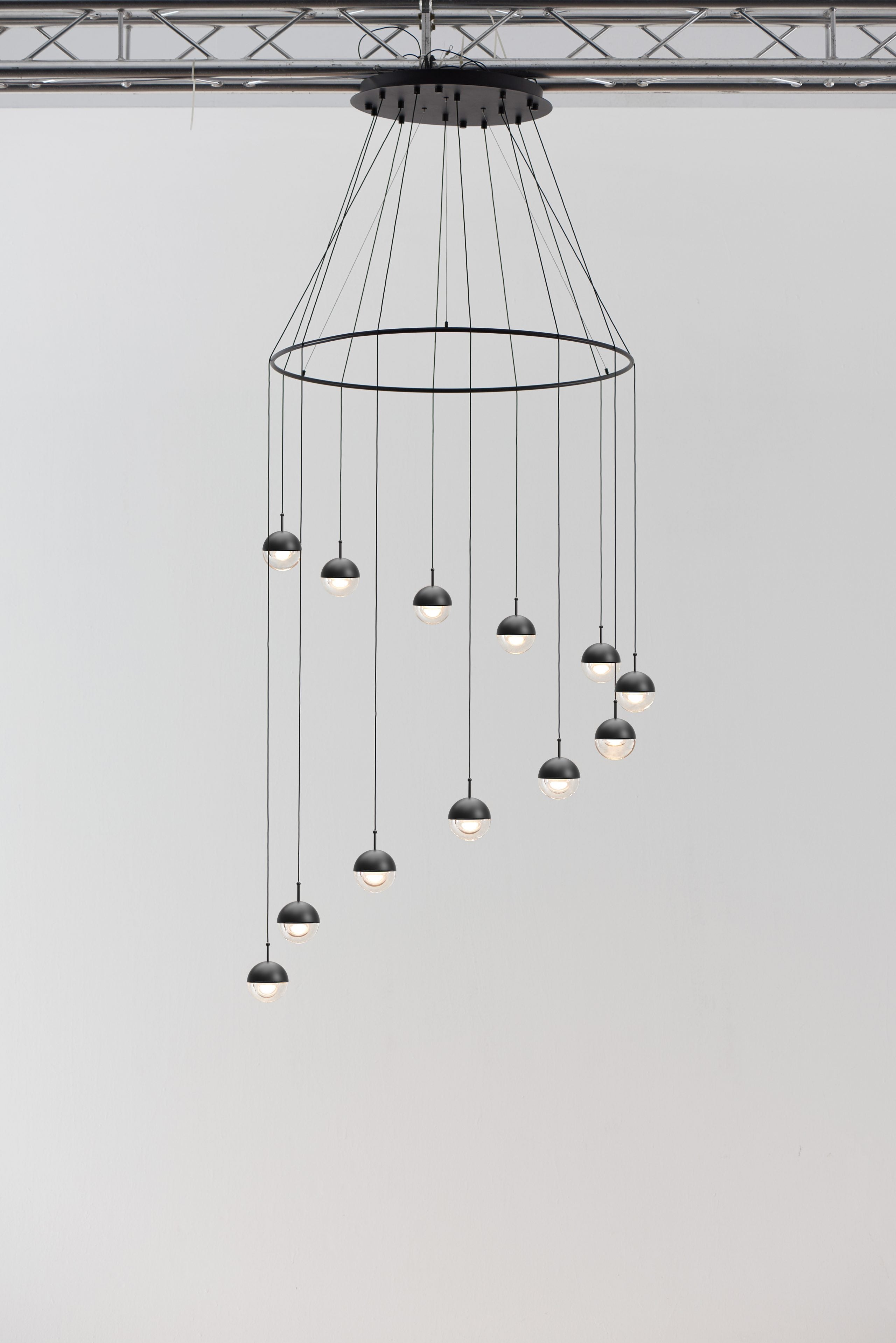 Modern Multi Head Glass Sphere LED Pendant Light for Restaurant and Home Decor