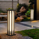 Modern Stainless Steel LED Post Light Waterproof Outdoor Garden Path Column Lamp