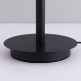 Modern Double Leaf Metal Table Lamp with Botanical Design in Black Finish for Office and Bedroom