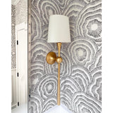 trumpet-style-dover-tail-wall-sconce-with-fabric-shade-for-living-room