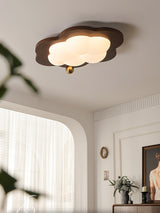 Dreamscape Walnut Wood LED Ceiling Light for Kids Room Cloud Heart Star Shapes