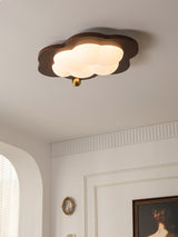 Dreamscape Walnut Wood LED Ceiling Light for Kids Room Cloud Heart Star Shapes