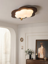 Dreamscape Walnut Wood LED Ceiling Light for Kids Room Cloud Heart Star Shapes
