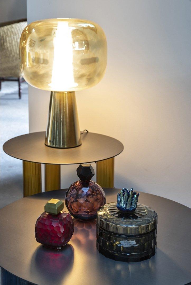 Modern Dusk Dawn LED Reading Table Lamp with Geometric Conic Base for Bedside Decor