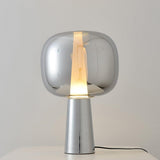 Modern Dusk Dawn LED Reading Table Lamp with Geometric Conic Base for Bedside Decor