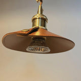 Vintage Wood and Leather Candle Warmer Table Lamp for Bedside and Desk Lighting