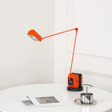 Dynamo Minimalist Adjustable LED Table Lamp Rotating Metal Desk Light for Modern Bedroom Office