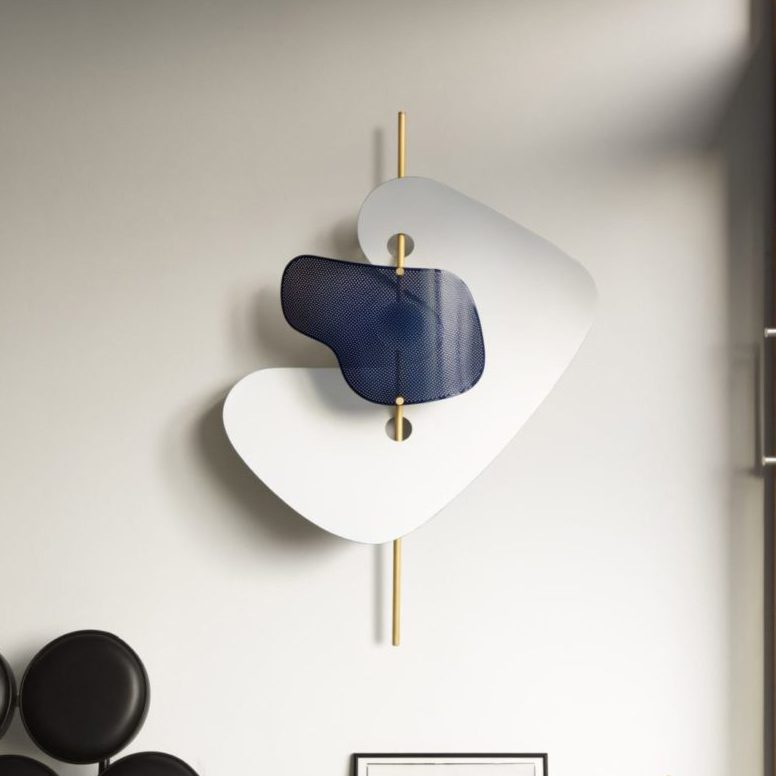 modern-sculptural-led-wall-sconce-blue-and-white-marble-artistic-organic-wall-light