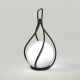 Modern Rechargeable LED Orb Lantern Portable Stainless Steel Table Lamp for Indoor Outdoor Use
