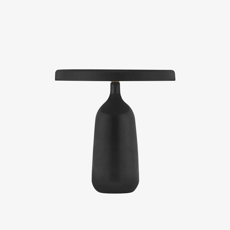 Eddy Modern Marble Base Table Lamp with Adjustable Steel Shade and Integrated LED
