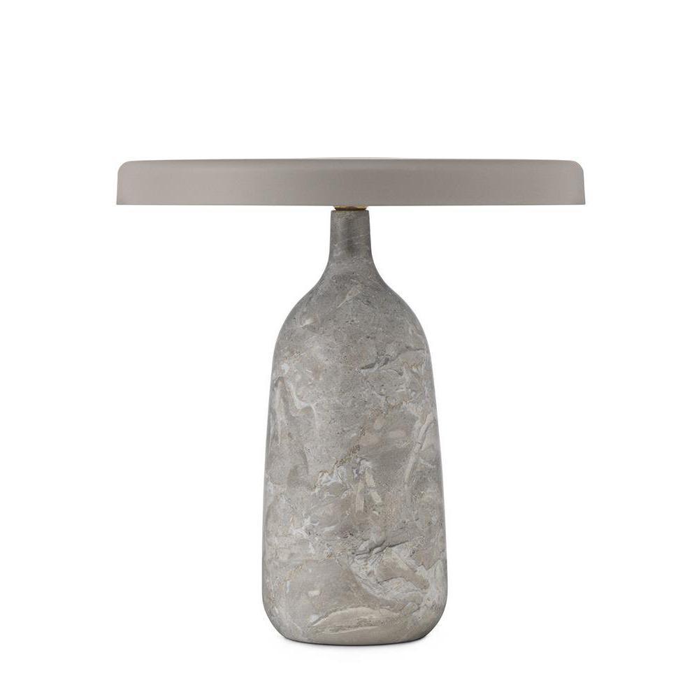 Eddy Modern Marble Base Table Lamp with Adjustable Steel Shade and Integrated LED