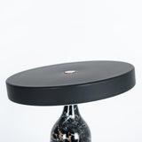 Eddy Modern Marble Base Table Lamp with Adjustable Steel Shade and Integrated LED