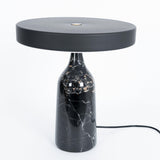 Eddy Modern Marble Base Table Lamp with Adjustable Steel Shade and Integrated LED