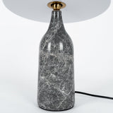 Eddy Modern Marble Base Table Lamp with Adjustable Steel Shade and Integrated LED