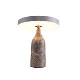 Eddy Modern Marble Base Table Lamp with Adjustable Steel Shade and Integrated LED