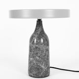 Eddy Modern Marble Base Table Lamp with Adjustable Steel Shade and Integrated LED