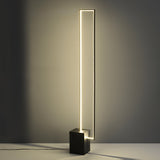 Minimalist Linear LED Standing Floor Lamp for Modern Living Room and Bedroom Reading