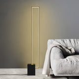 Minimalist Linear LED Standing Floor Lamp for Modern Living Room and Bedroom Reading