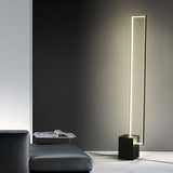 Minimalist Linear LED Standing Floor Lamp for Modern Living Room and Bedroom Reading