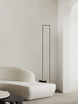 Minimalist Linear LED Standing Floor Lamp for Modern Living Room and Bedroom Reading