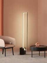 Minimalist Linear LED Standing Floor Lamp for Modern Living Room and Bedroom Reading