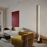Minimalist Linear LED Standing Floor Lamp for Modern Living Room and Bedroom Reading