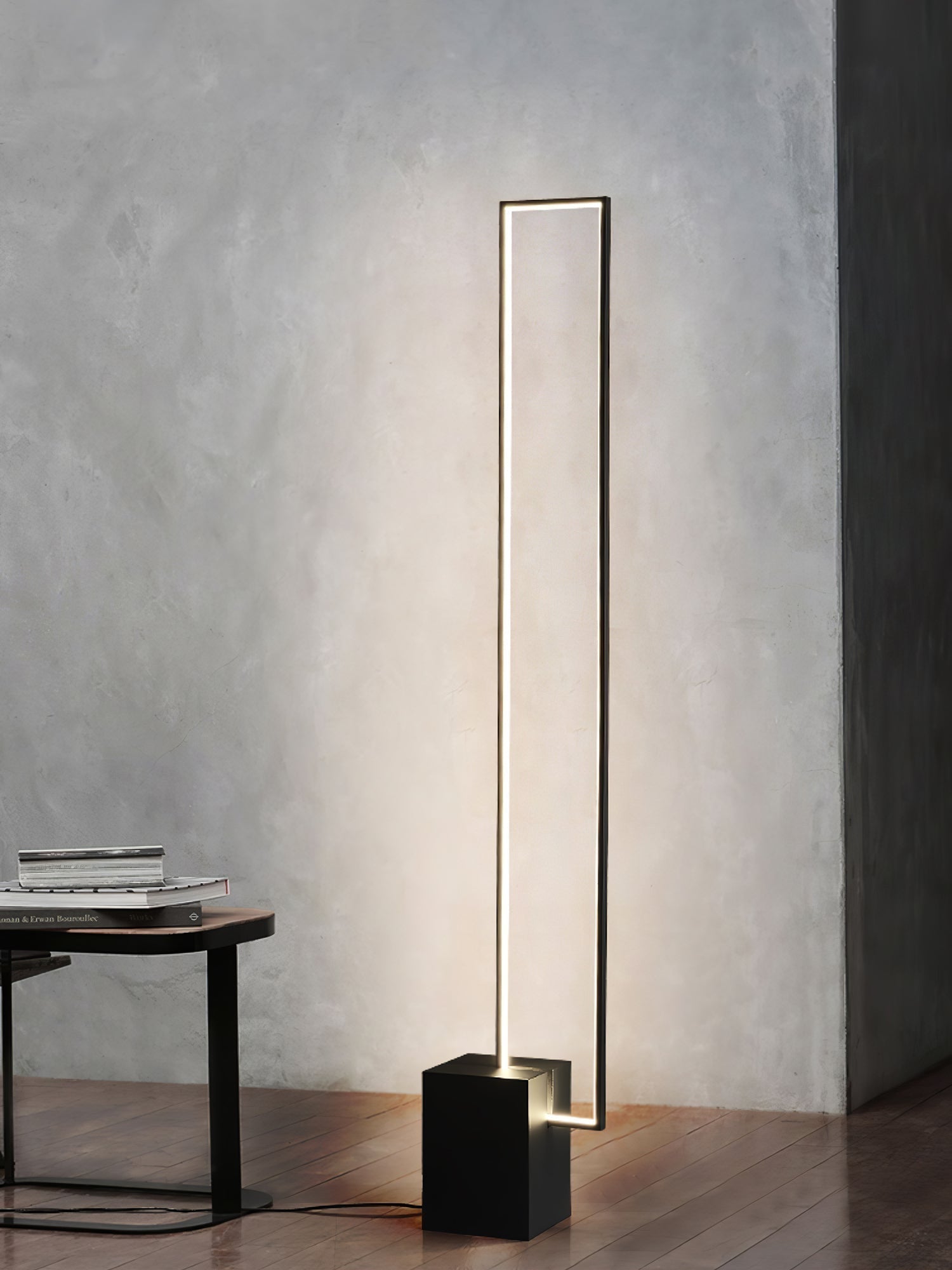 Minimalist Linear LED Standing Floor Lamp for Modern Living Room and Bedroom Reading