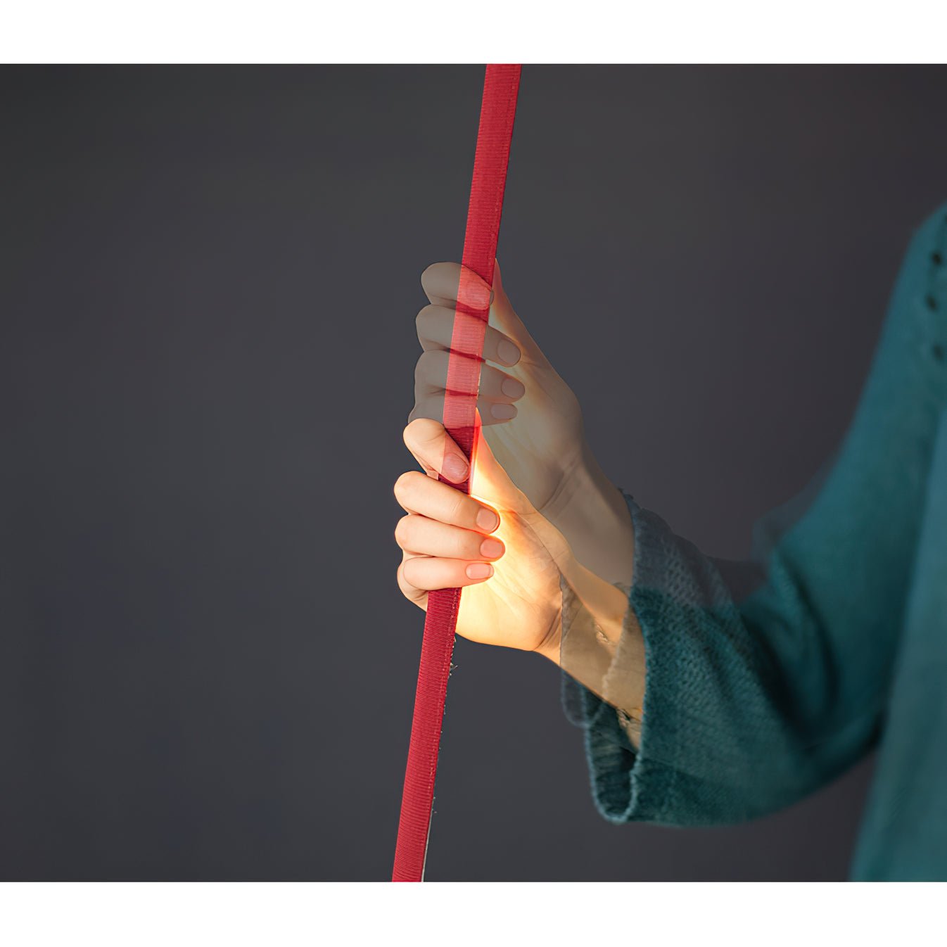 Modern Flexible Textile Floor to Ceiling LED Lamp Tension Based Adjustable Strip Lighting