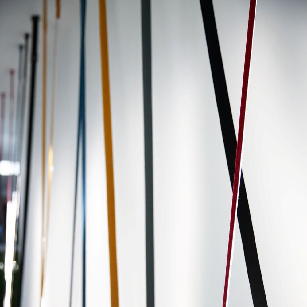 Modern Flexible Textile Floor to Ceiling LED Lamp Tension Based Adjustable Strip Lighting