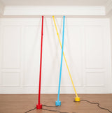 Modern Flexible Textile Floor to Ceiling LED Lamp Tension Based Adjustable Strip Lighting