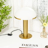 Contemporary Alabaster Stone Table Lamp with Bronze Finish for Luxury Bedroom and Office Lighting