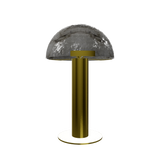 Contemporary Alabaster Stone Table Lamp with Bronze Finish for Luxury Bedroom and Office Lighting