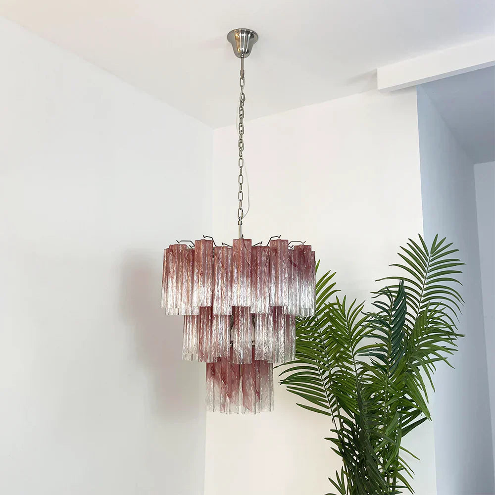 luxury-murano-pink-star-glass-chandelier-rose-gold-and-chrome-finish-ceiling-light