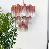 luxury-murano-pink-star-glass-chandelier-rose-gold-and-chrome-finish-ceiling-light