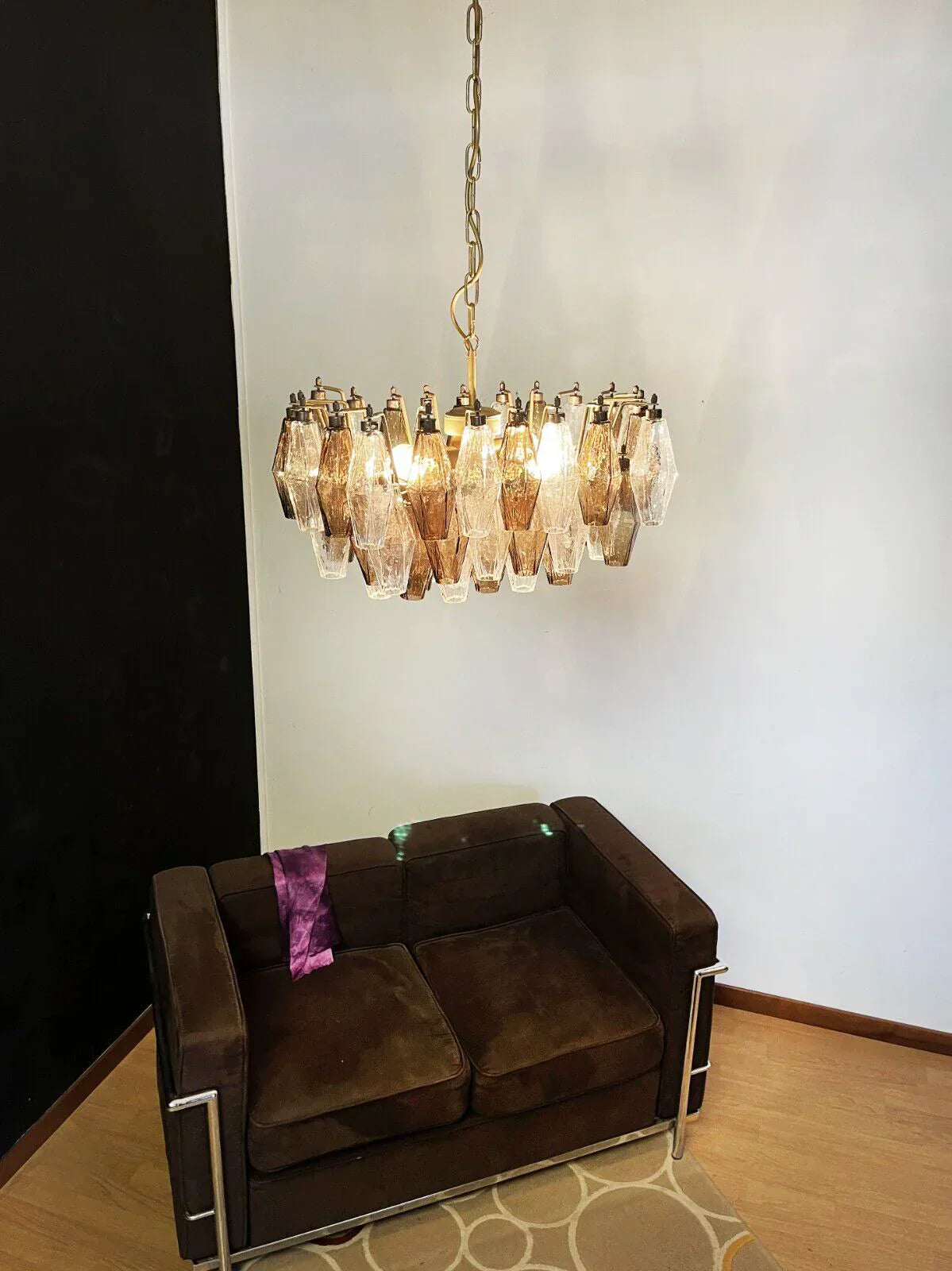 murano-poliedri-smoked-glass-chandelier-luxury-transparent-pendant-lighting-fixture