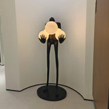 Modern Artistic Embrace Sculpture Floor Lamp with Radiant LED Glass Spheres