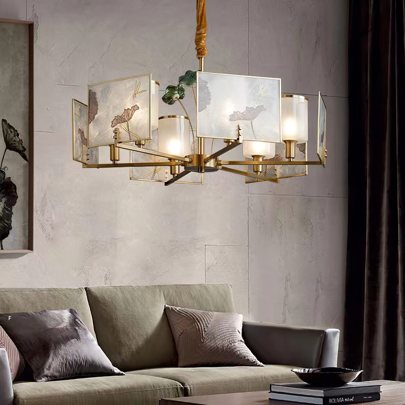 enamel-lotus-flower-brass-chandelier-hand-painted-gold-pendant-light-for-dining-room