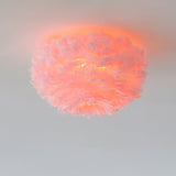 Modern Goose Feather Ceiling Lamp for Bedroom and Living Room Decor
