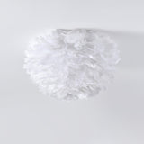 Modern Goose Feather Ceiling Lamp for Bedroom and Living Room Decor