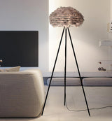 Modern Eos Style Natural White Feather Floor Lamp for Elegant Living Room Lighting