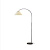 modern-arched-floor-lamp-with-pleated-white-shade-and-matte-black-metal-frame