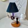 Elegant Eterna TL Fabric Shade Table Lamp for Bedroom and Hotel Side Tables