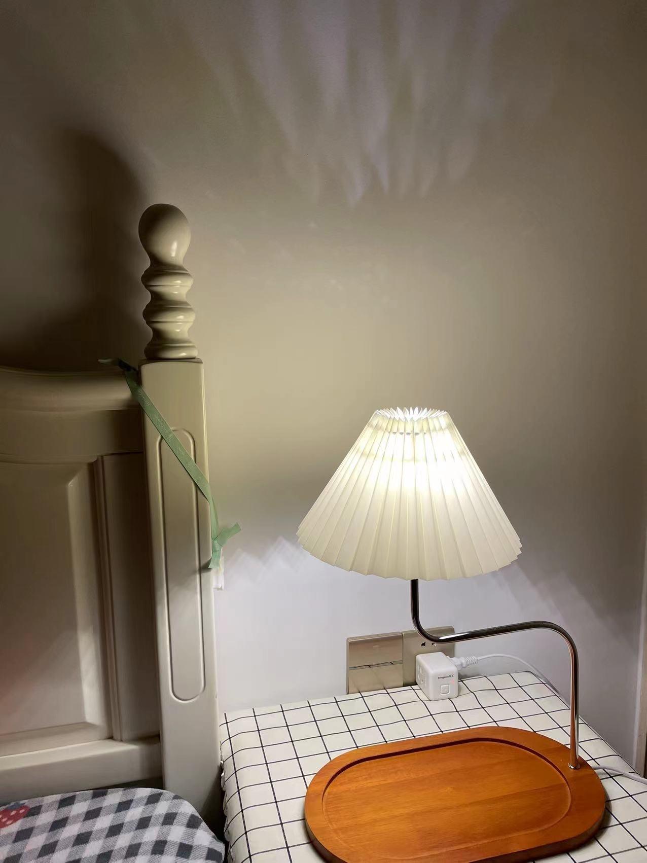 Elegant Eterna TL Fabric Shade Table Lamp for Bedroom and Hotel Side Tables