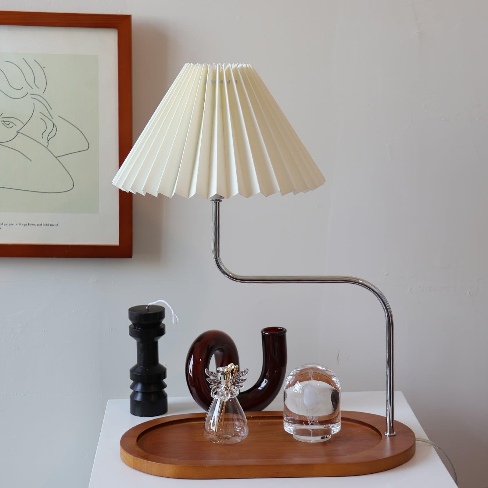 Elegant Eterna TL Fabric Shade Table Lamp for Bedroom and Hotel Side Tables