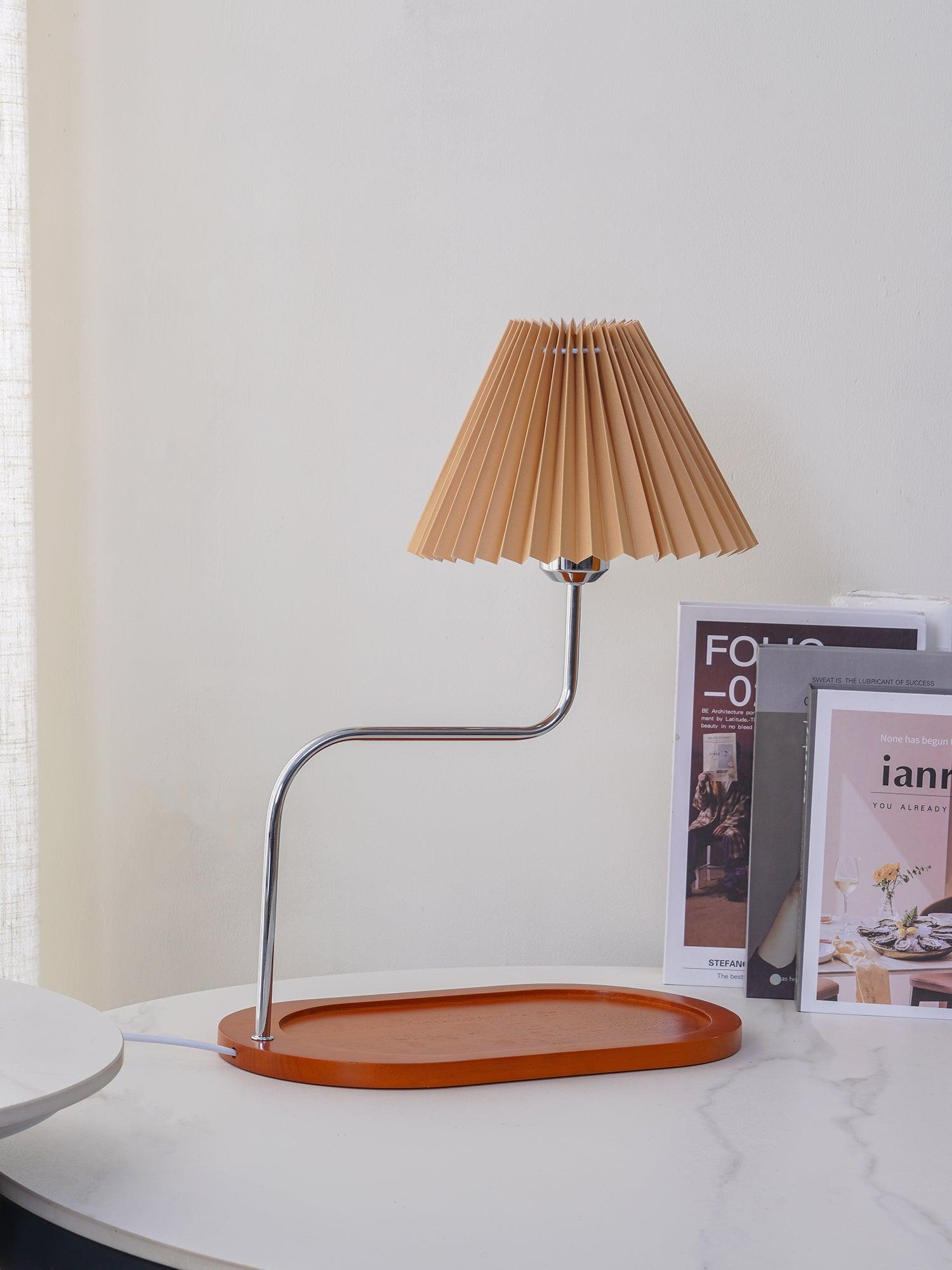 Elegant Eterna TL Fabric Shade Table Lamp for Bedroom and Hotel Side Tables