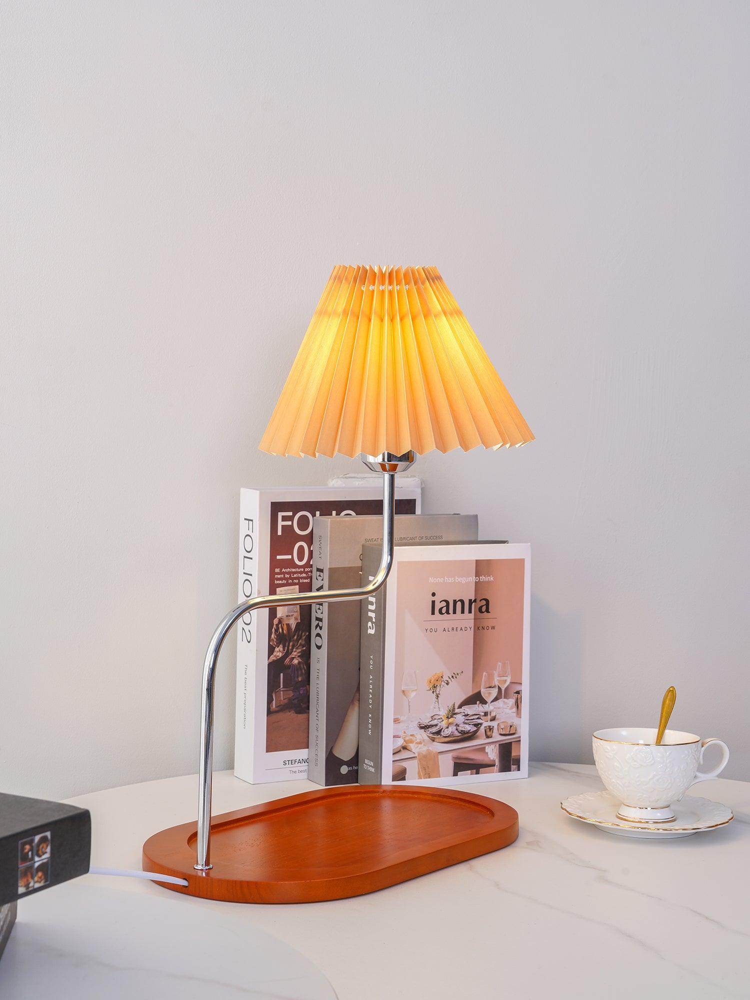 Elegant Eterna TL Fabric Shade Table Lamp for Bedroom and Hotel Side Tables