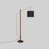 mid-century-modern-walnut-wood-arched-floor-lamp-with-fabric-drum-shade-standing-light