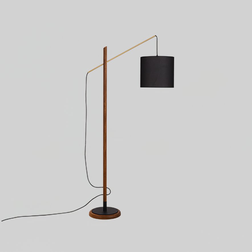 mid-century-modern-walnut-wood-arched-floor-lamp-with-fabric-drum-shade-standing-light