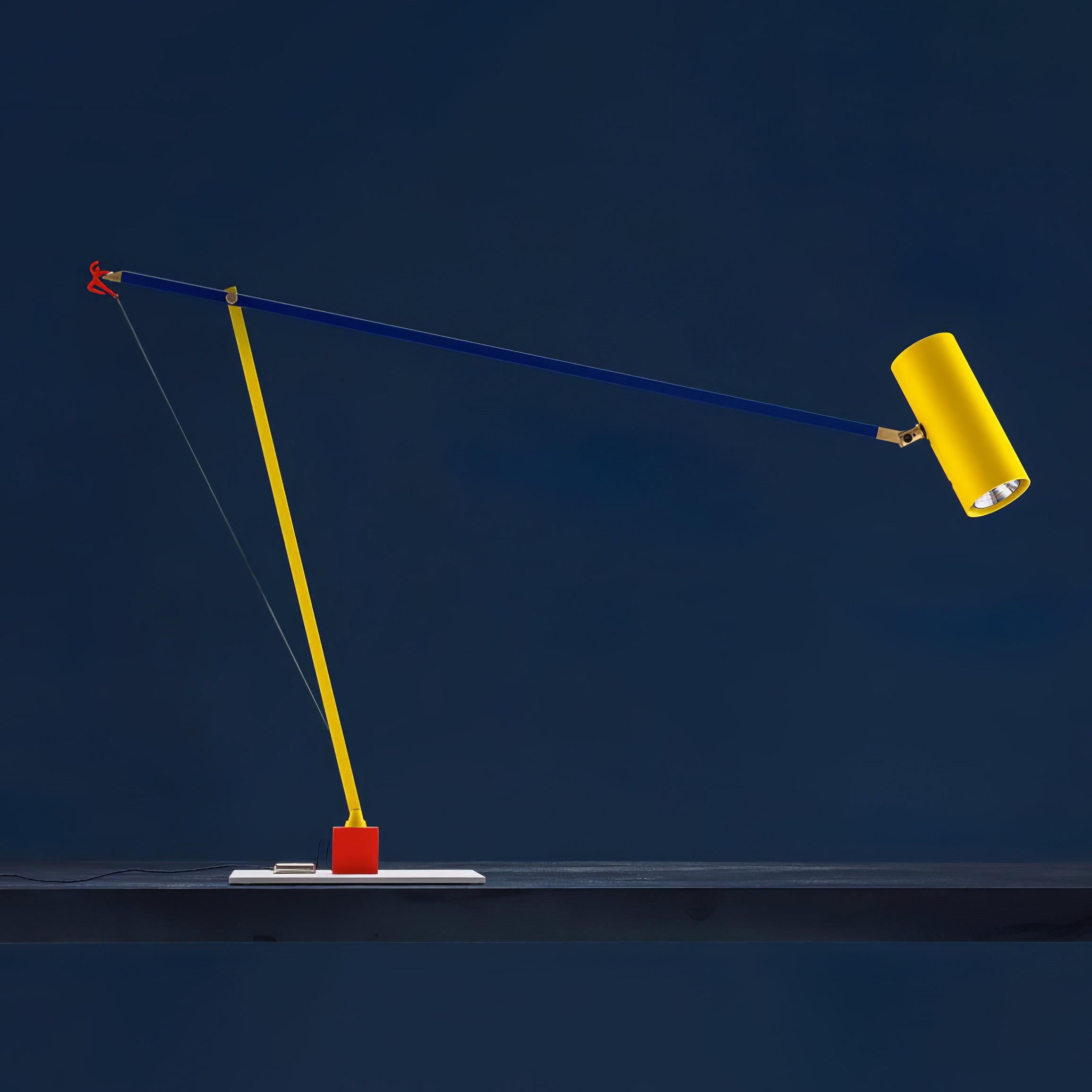 Modern Ettorino LED Table Lamp with Adjustable Arm for Task Lighting and Home Office